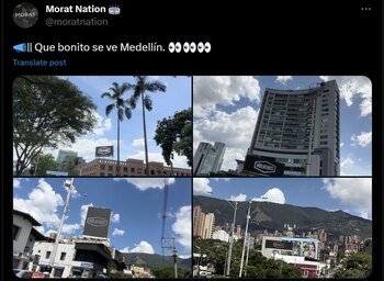 Letreros de Morat se vieron