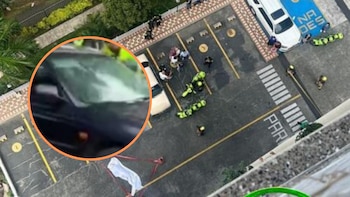 El hombre se encontraba durmiendo