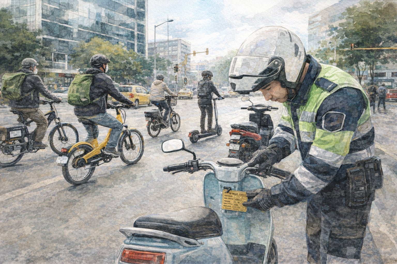 Los vehículos eléctricos livianos podrían tener una clasificación específica que los diferencie de bicicletas convencionales, ciclomotores, motocicletas y automotores - crédito Imagen Ilustrativa Infobae