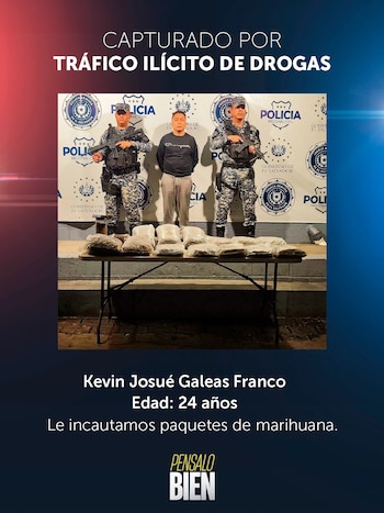El operativo en la comunidad La Esperanza, en San Salvador Este, permitió incautar marihuana, dos balanzas digitales y dos teléfonos celulares como evidencias. (Foto cortesía PNC)