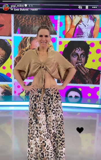 Gigi Mitre y su publicación.