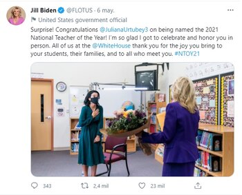 Foto: Twitter Jill Biden.