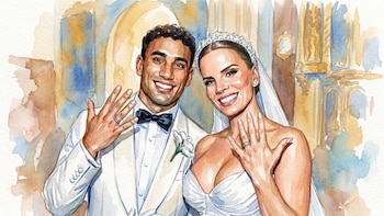 Boda, peleas, ampay y aniversario a distancia: la historia completa del primer año de matrimonio de Alejandra Baigorria y Said Palao