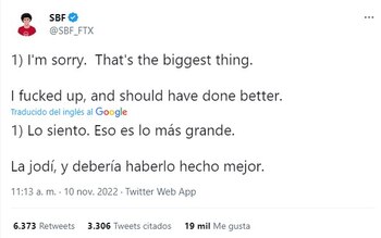 El pedido de disculpas de