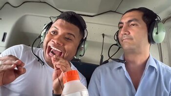 Volando en helicóptero con Miguel