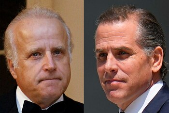 James Biden, hermano del mandatario estadounidense Joe Biden, y Hunter Biden, hijo del jefe de la Casa Blanca (AP Foto/Archivo)