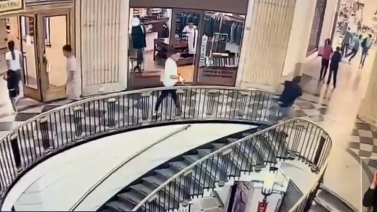 El argentino estafado en Chile, persiguiendo a los ladrones en pleno centro comercial