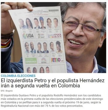 Impresiones medios internacionales sobre las