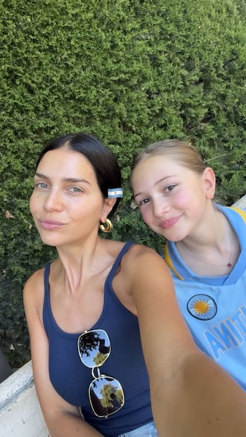 Zaira Nara con sus hijos, Malaika y Viggo, en Madrid