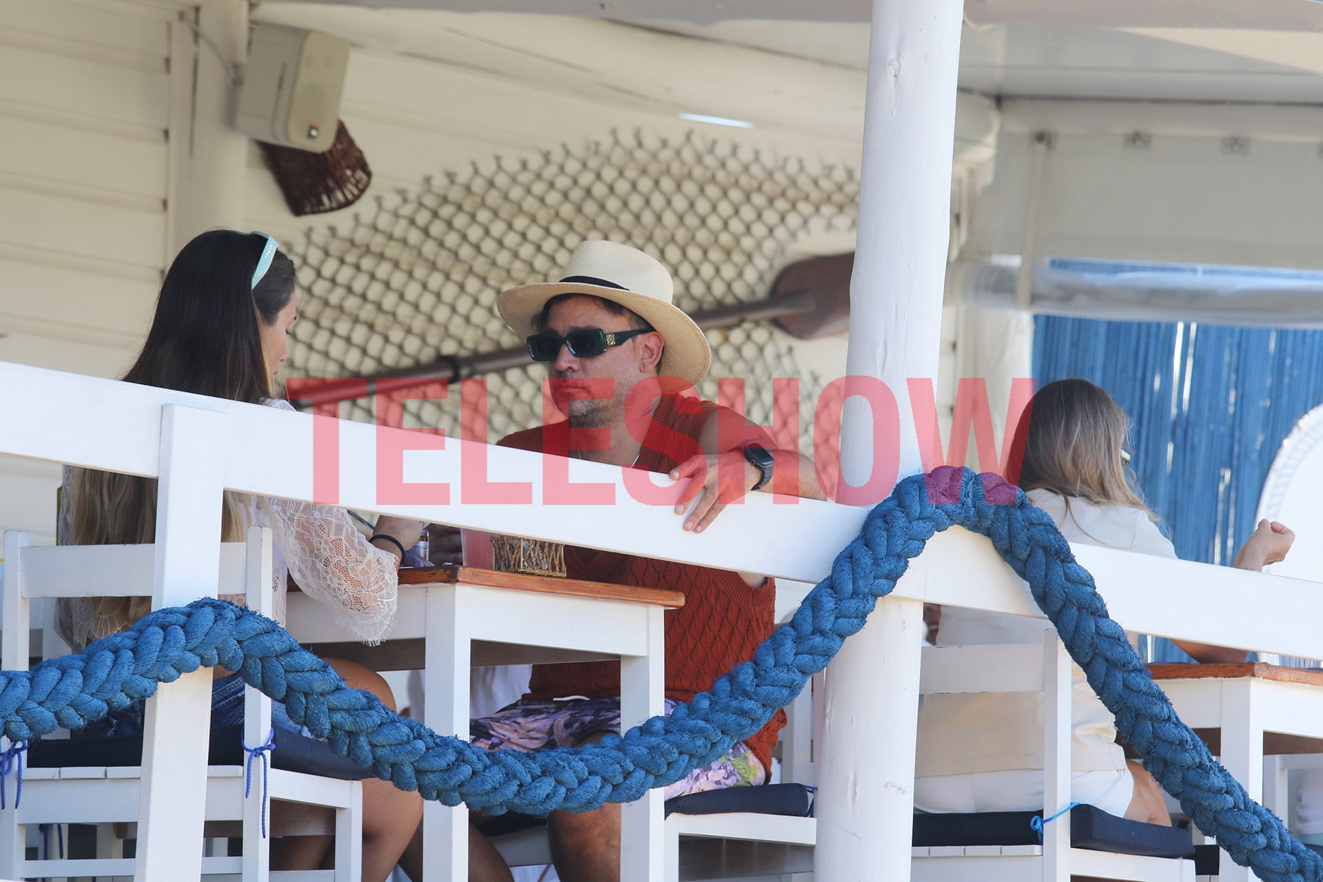 El músico y su pareja almorzaron en un reconocido restaurante de José Ignacio