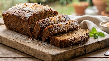 Budín casero de zanahoria y coco: sin azúcar refinada y con grasas buenas