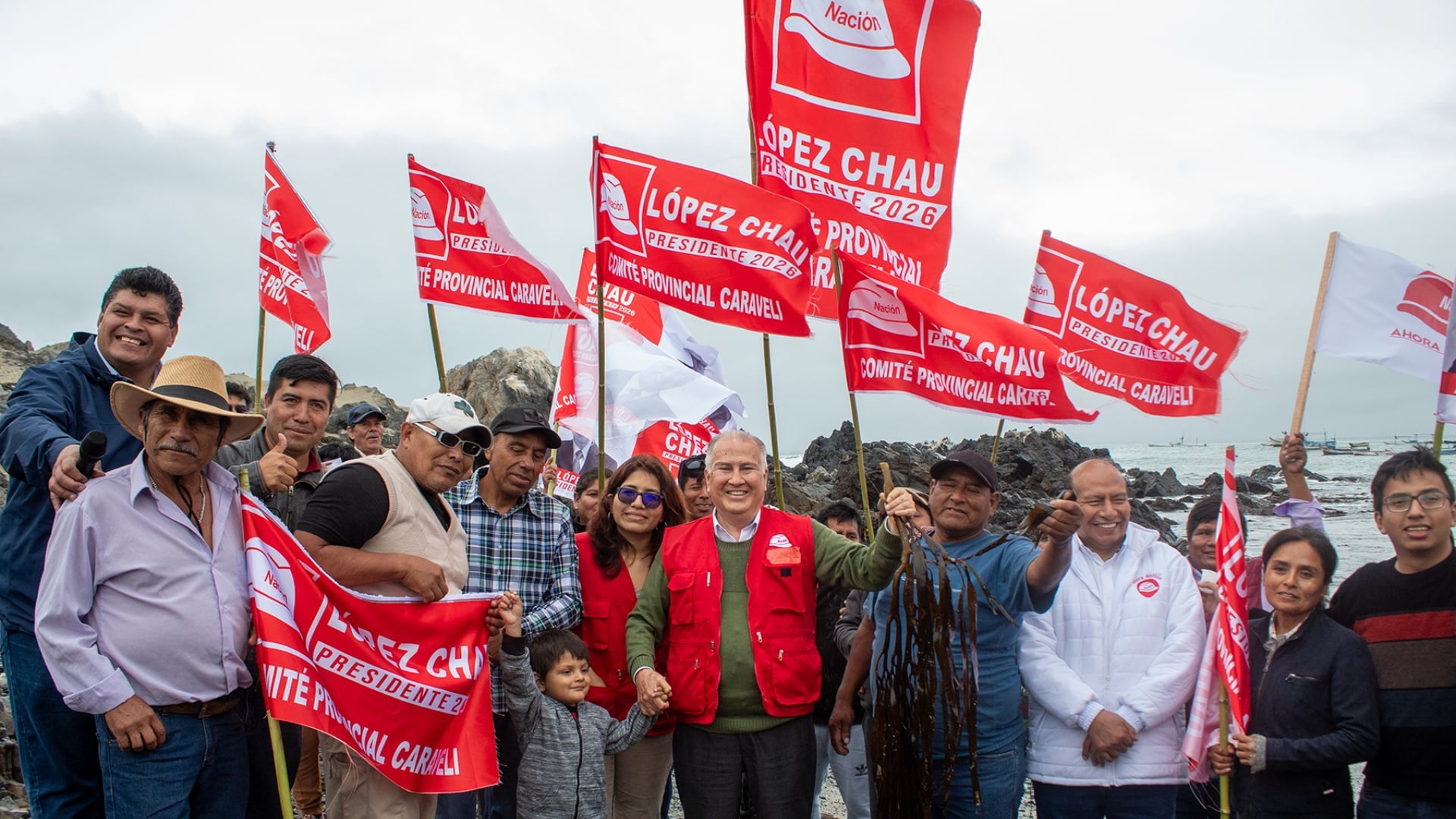 Ahora Nación lleva como candidato presidencial al exrector de la UNI Alfonso López Chau. Foto: Ahora Nación