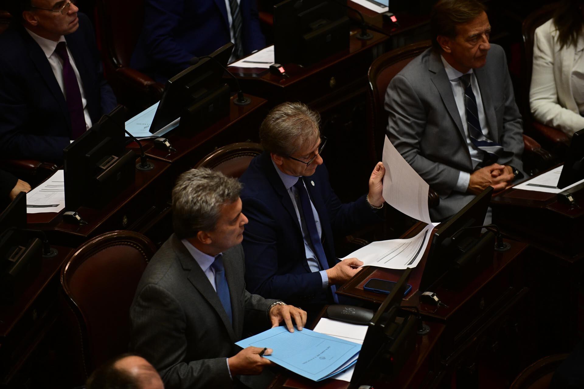 El zigzagueante jefe del radicalismo en el Senado, Eduardo Vischi