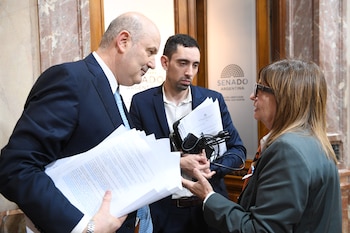 FOTOS SENADO - PLENARIA ASUNTOS CONST. Y LEG. GENERAL - STURZENEGGER CIERRE