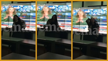 La excongresista celebrando la victoria