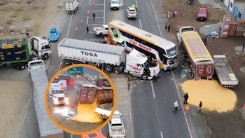 Triple choque en Chancay: cámaras captan impactante accidente en la Panamericana Norte que dejó varios heridos
