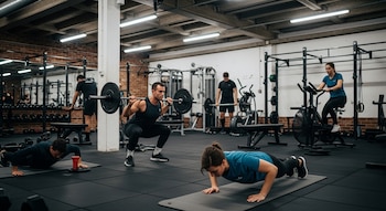 Varias personas participan en una