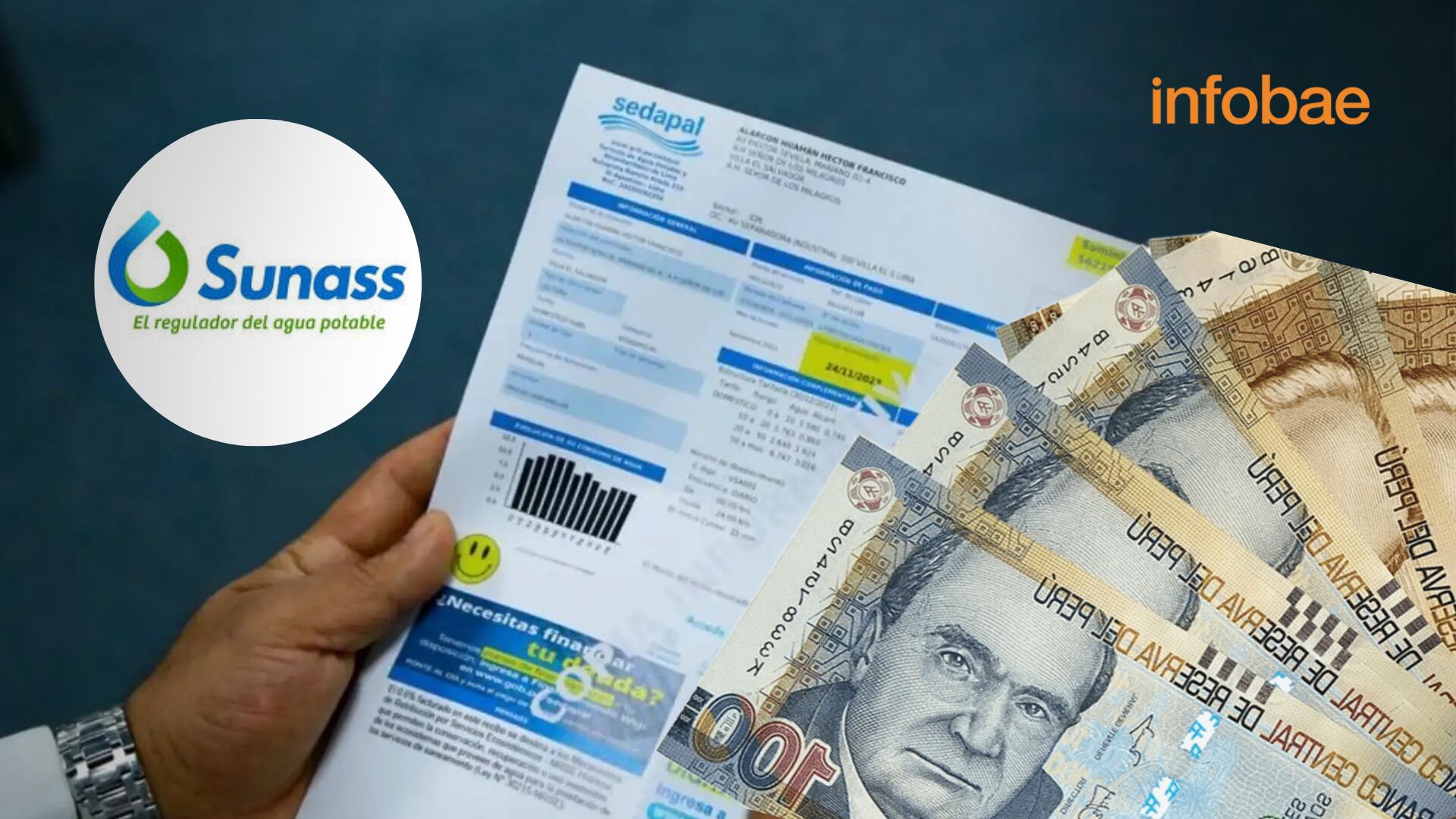 Sunass revela que en Arequipa, Cusco y Piura, el 78% de usuarios ignora el detalle de su consumo y solo se fija en el monto final. Foto: Composición Infobae/Nicol Chauca