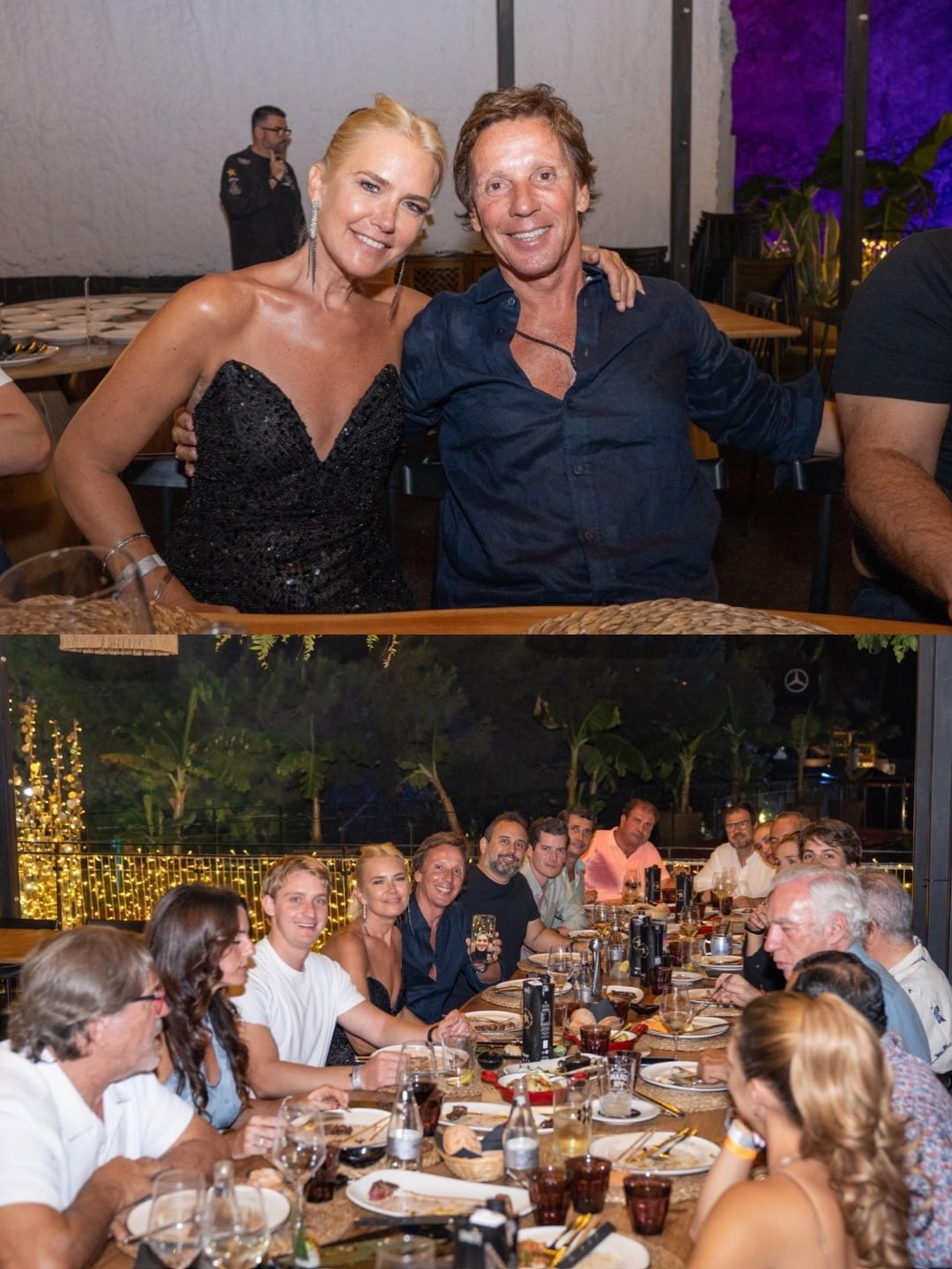 La primera parte del cumpleaños de Alejandro Gravier reunió a Valeria Mazza, Balthazar y Benicio Gravier alrededor de una mesa al aire libre