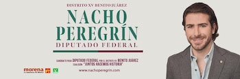 Nacho Peregrín, candidato a diputado federal por el distrito XV. FOTO: Twitter/@peregrin_nacho