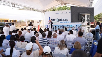 El Servicio Nacional de Salud llevó el operativo a San José de las Matas y dijo que el programa ya tamizó a más de 140 mil personas (Foto cortesía SNS)