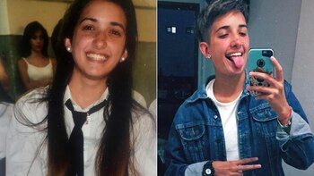 A la izquierda, mientras iba