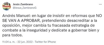 El presidente del PRD sobre