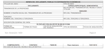 El ganado del gobernador (Captura