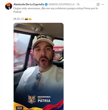 El abogado sostuvo que en el presunto plan estarían involucrados integrantes de organismos estatales y mencionó a la Dirección Nacional de Inteligencia (DNI) - crédito @ABDELAESPRIELLA/X