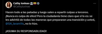 La representante Juvinaro aseguró que