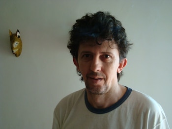 Vicente y máscara chané de