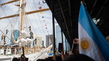 Las 20 mejores fotos del comienzo del 54° viaje de instrucción de la Fragata Libertad