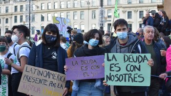 Los jóvenes argentinos llevaron sus reclamos medioambientales a la COP26