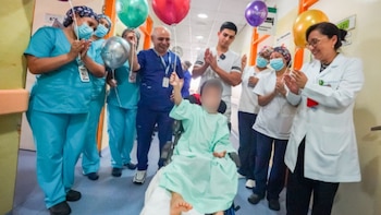 Un niño de cinco años