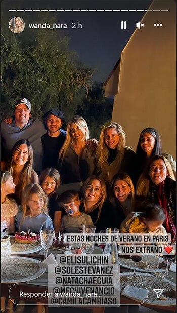 El posteo de Wanda con