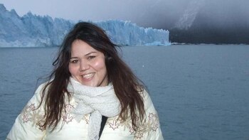 Cristy en su visita al