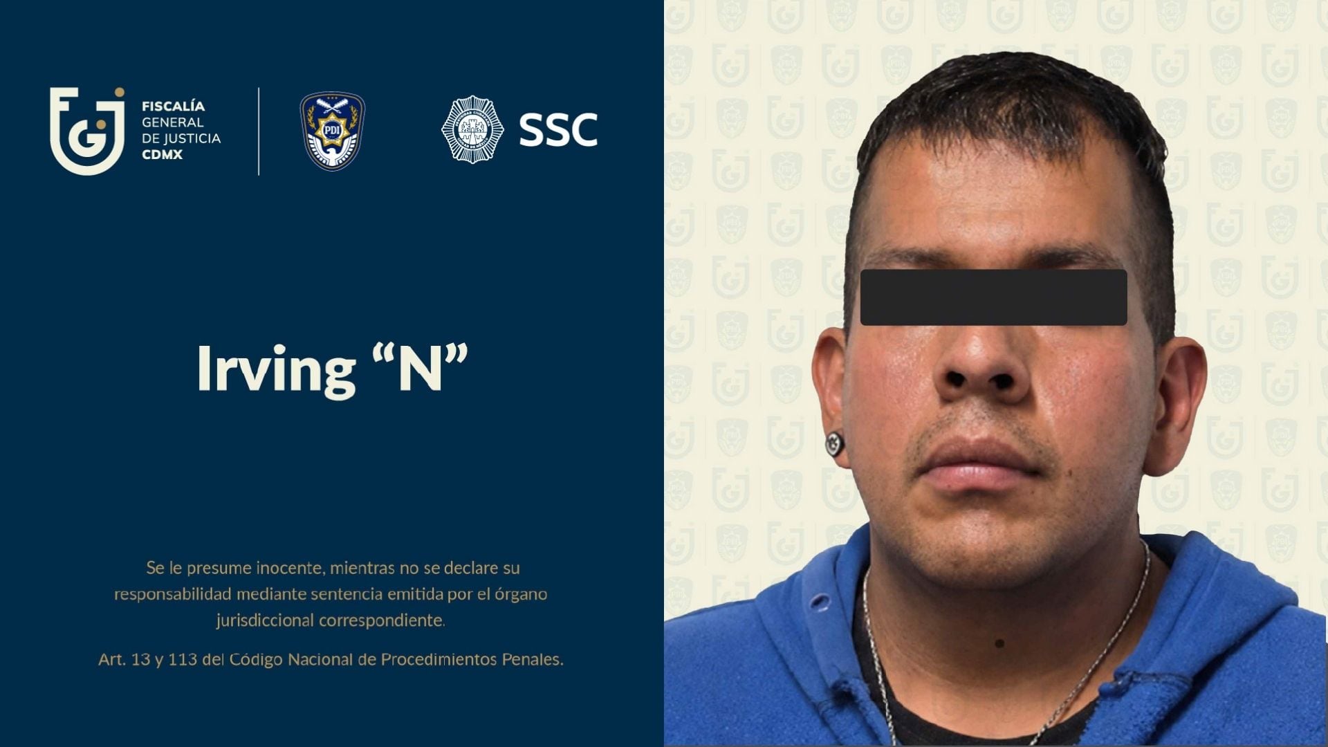 Capturan y procesan a un hombre acusado de producir y distribuir pornografía infantil en Iztacalco. Fiscalía CDMX