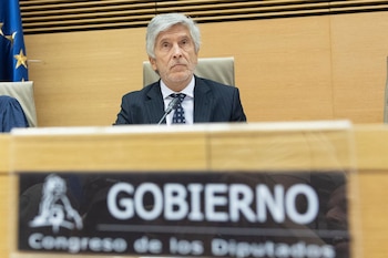 28/08/2026 El ministro de Interior, Fernando Grande Marlasaka, durante una comparecencia ante la Comisión de Interior en el Congreso de los Diputados, a 28 de agosto de 2026, en Madrid (España). La intervención tiene como objeto informar sobre la gestión de sus competencias en relación con los hechos sucedidos en la Ciudad Autónoma de Ceuta el pasado 30 de julio y días posteriores.
POLITICA
Jesús Hellín - Europa Press