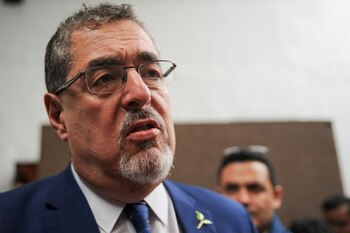 El candidato presidencial Bernardo Arévalo