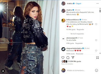 Shakira presentó un outfit con