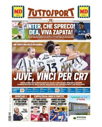 La portada de Tuttosport, con