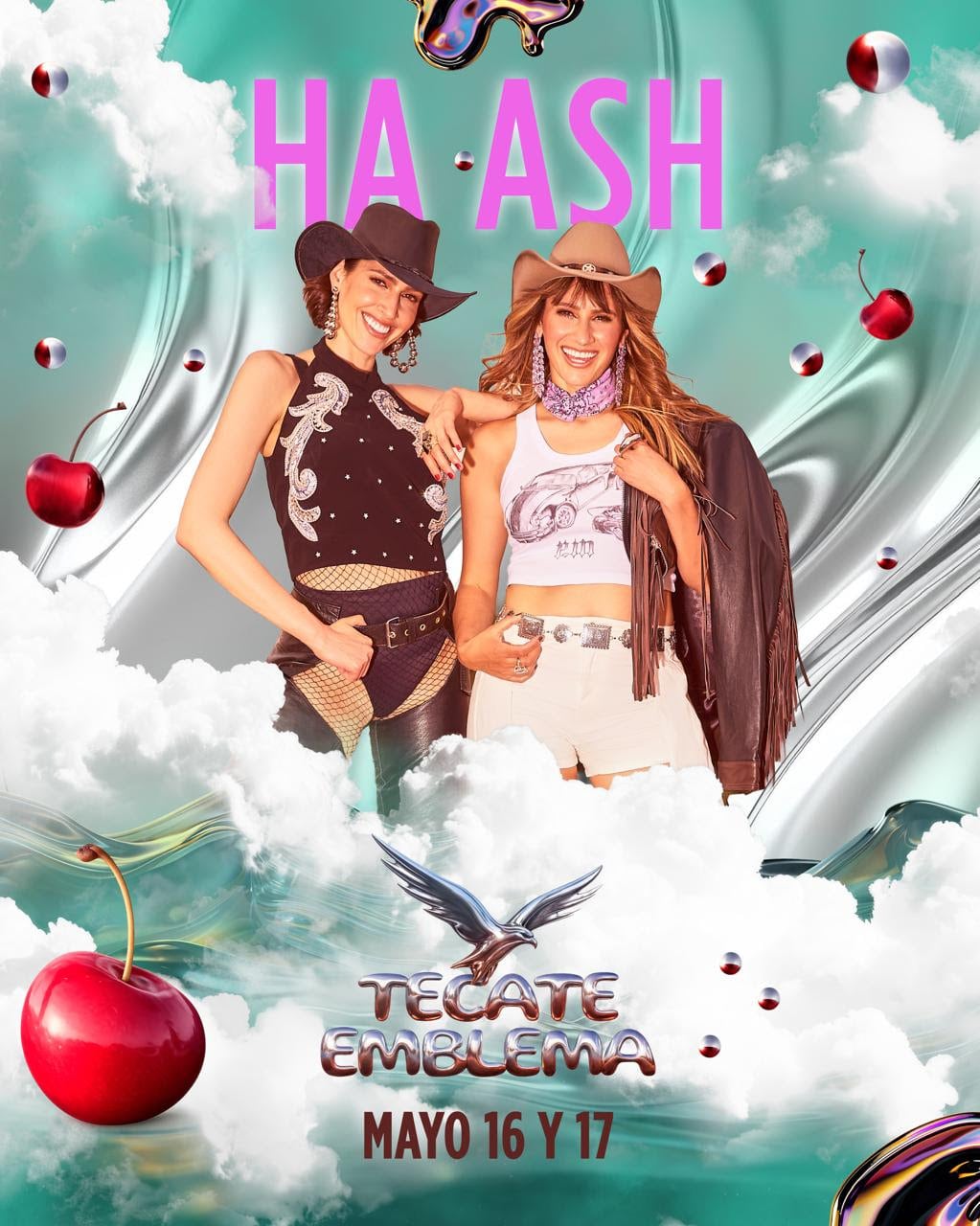 Ha*Ash es confirmado como parte del cartel oficial del Tecate Emblema 2026 en el Autódromo Hermanos Rodríguez de la Ciudad de México (Ocesa)