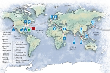 La ruta que siguió Nellie