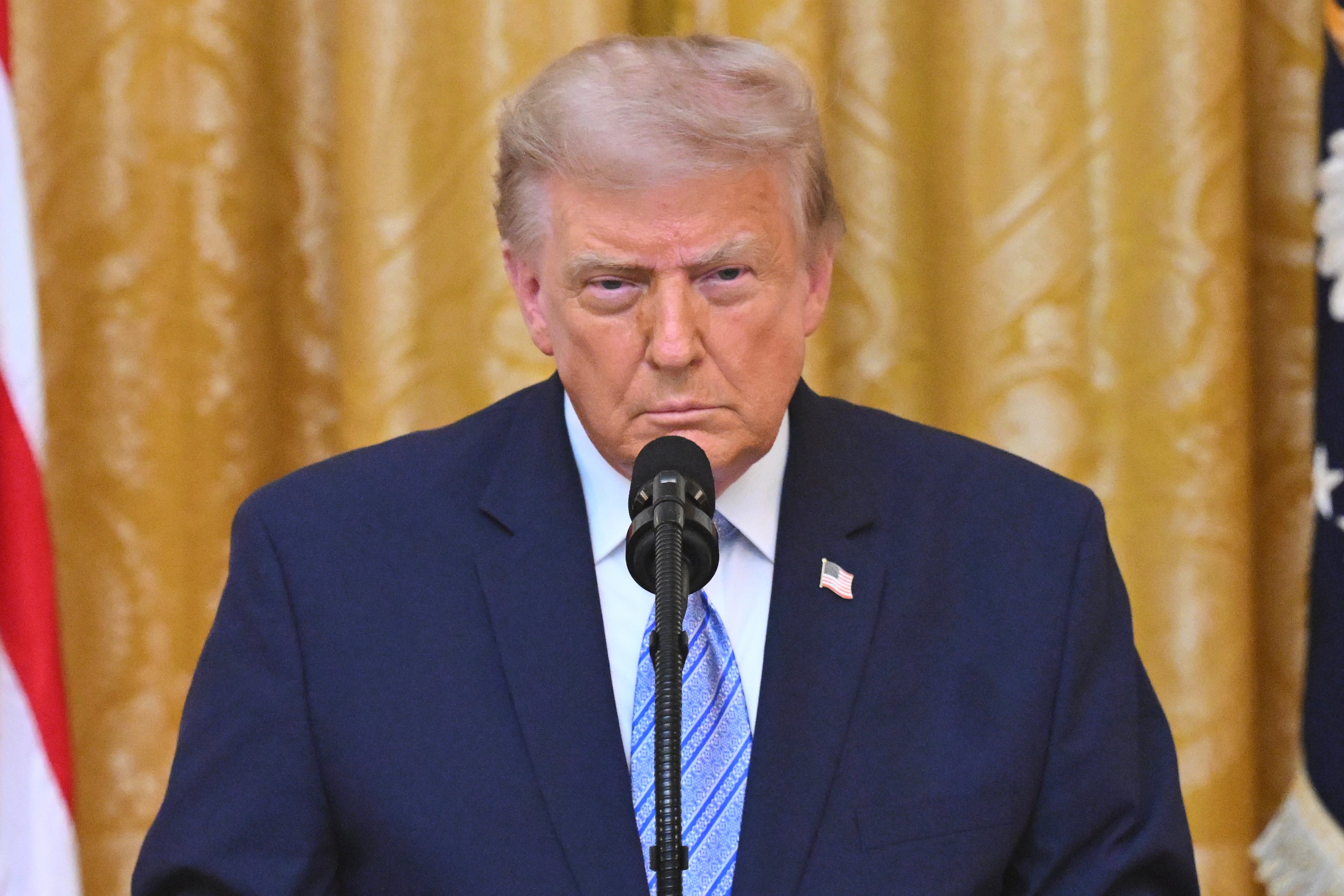 Trump pidió al Partido Republicano que incluya a Irán en el proyecto de ley de sanciones contra Rusia. (AP/ARCHIVO)