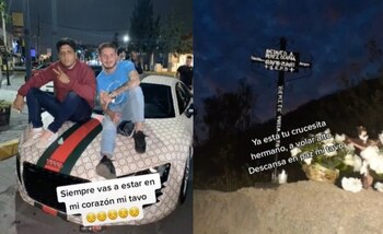 Amigo de Octavio Ocaña colocó una cruz en el lugar donde “Benito” falleció - Infobae