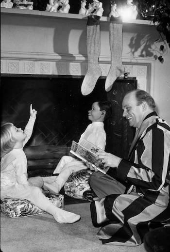 Una escena navideña en la