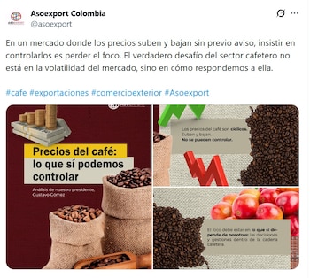 Asoexport dice que los cafeteros