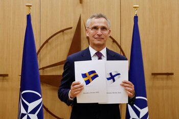 NATO Secretary-General Jens Stoltenberg attends