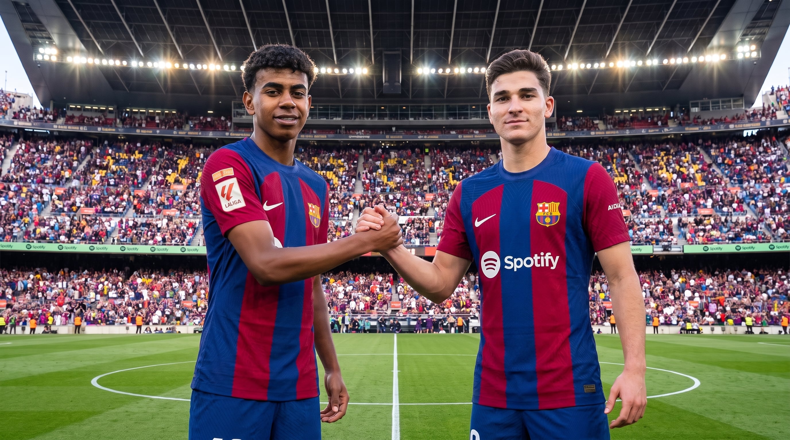 Lamine Yamal ya dijo que esperan a Julián Álvarez con los brazos abiertos en Barcelona (Imagen Ilustrativa Infobae)
