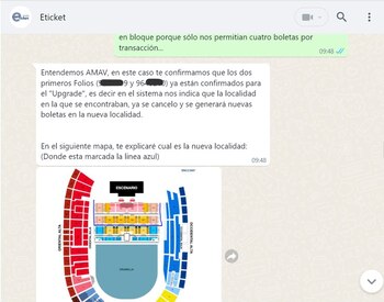 La "platea delantera" comprendía inicialmente